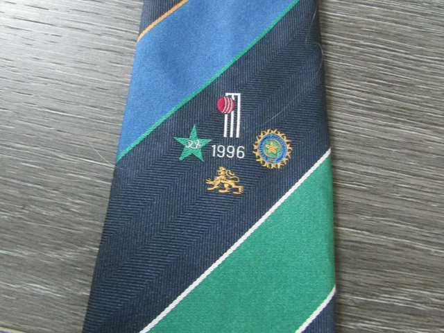 1996 Official TCCB Cornhill Pakistan India England Cricket Tour Tie by Tie Rack