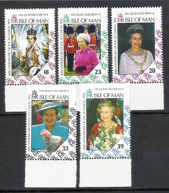 ÎLE DE MAN #3 série 526/530 papier normal N**, VF MNH bonne côte