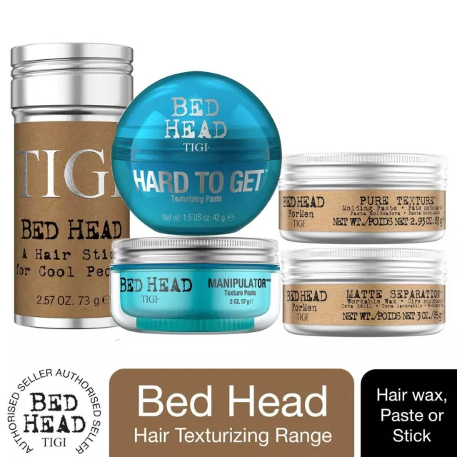 Bed Head by TIGI Range of Short Hair Styling Products - Hair Wax, Paste or Stick