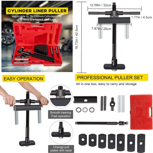 Liner Puller Cylinder Liner Puller Dry / Wet for 75-138 mm Diesel Engine