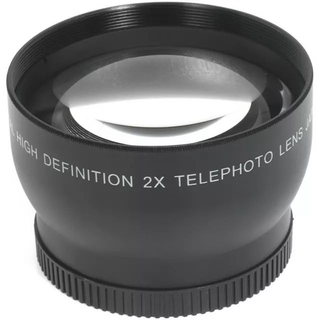 General Brand 52mm High Definition Pro 2x Telephoto Conversion Lens (Black)