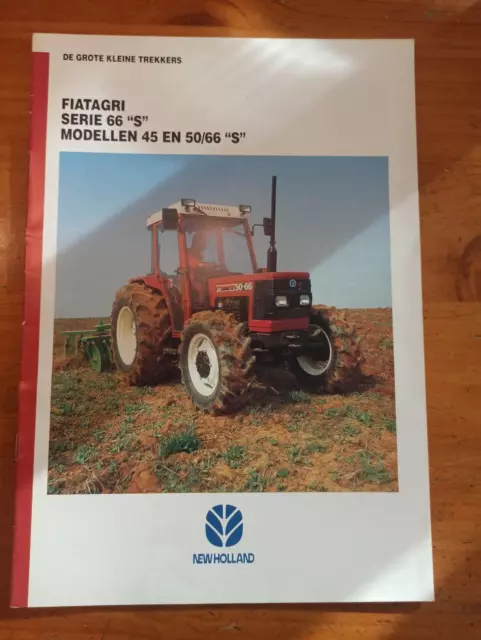 Prospekt niederländisch FIATAGRI SERIE 66 Traktor Schlepper broschüre