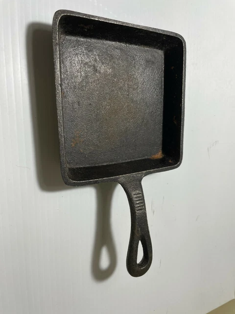 Old Mountain 5 1/2" Cast Iron Square Egg Skillet Cleaned   $$$ reduced