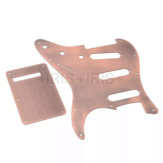 Red Bronze Aluminium alloy SSS Strat Stratocaster Guitar Pickguard Tremolo Cover