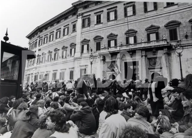 Foto vintage de archivio Roma, Manifestación Contra La WWII, impresión 24 x 18cm