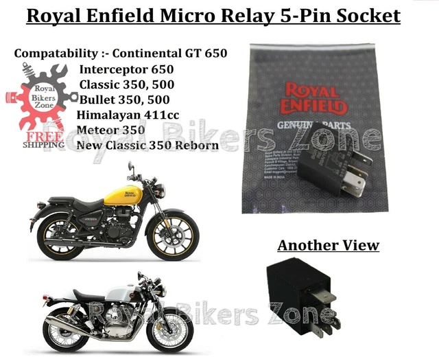 ROYAL ENFIELD MICRO Relay 5 Pin Socket For Old Classic 350/500