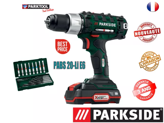 PARKSIDE® Perceuse-visseuse sans fil PABS 20-Li , éclairage LED intégré