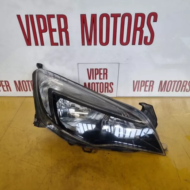 Vauxhall Astra J Headlight Drivers Offside Front Black MK6 10-15 BG62