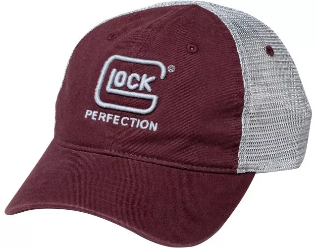 Glock AP95881 Relaxed Mesh Maroon Hat Cap Adult Unisex