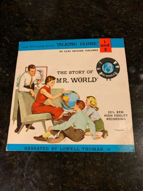 The Story of Mr World records & book 1962 sound & story narrative  Untested