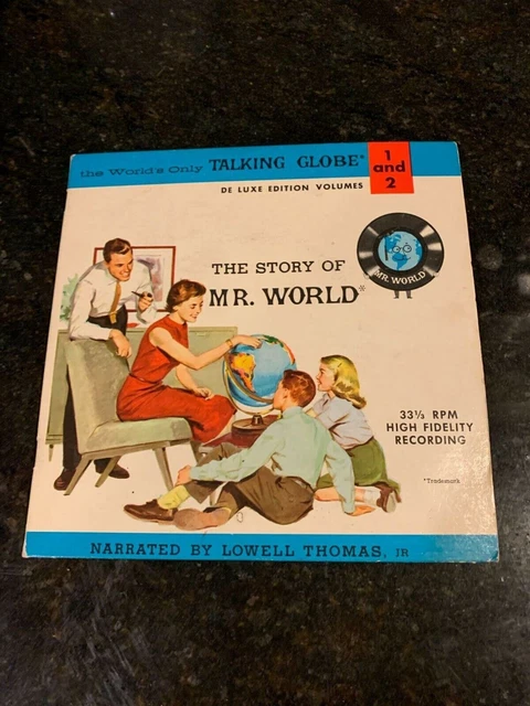The Story of Mr World records & book 1962 sound & story narrative  Untested