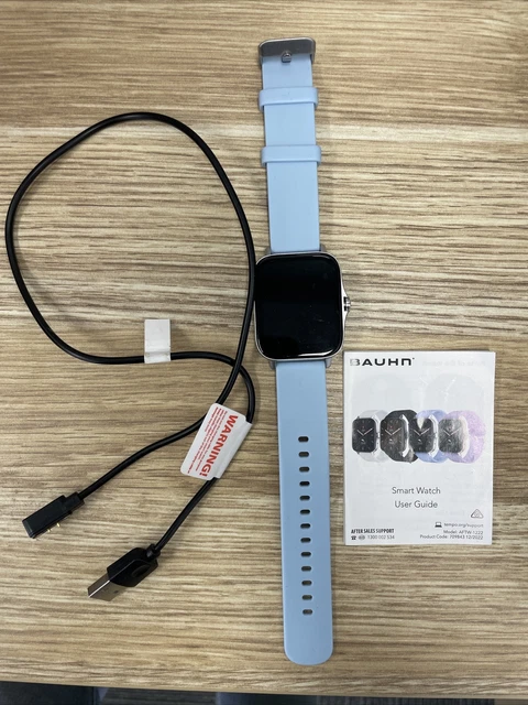 USED BAUHN SMART Watch Light Blue Strap 20.00 PicClick AU