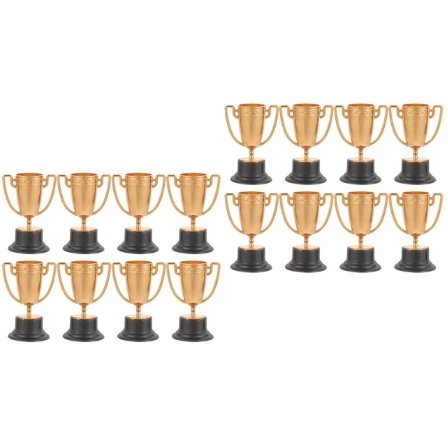 16 Pcs Plastic Trophy Toy Child Kids Party Award Soccer For