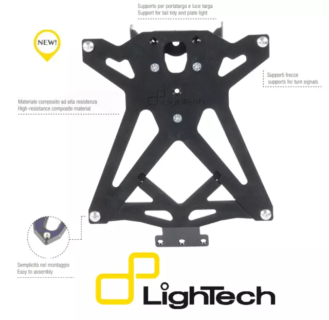 LIGHTECH Immatriculation Réglable Mv Agusta Brutale 675/800 2012-2016