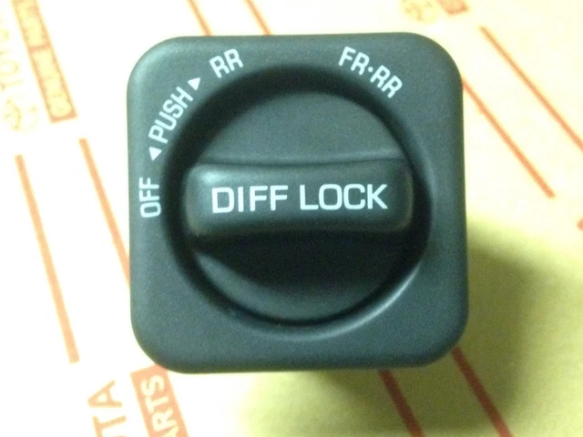 thumbnail image 2 of Genuine Toyota Lexus LX450 Differential Lock Switch – 84725-60020, Front, Black 2 of 5