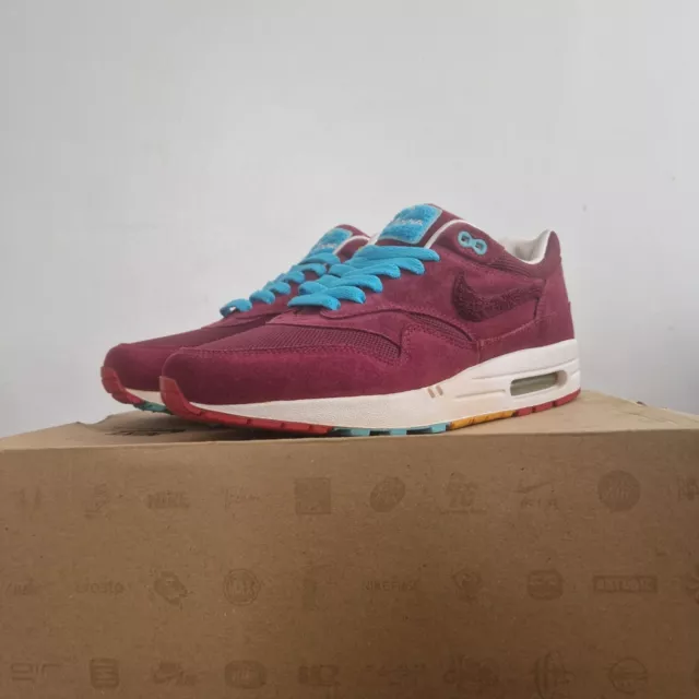 NIKE AIR MAX 1 Cherrywood Borgona 8.5UK 9.5US Patta Parra EUR 5.538 53 PicClick ES