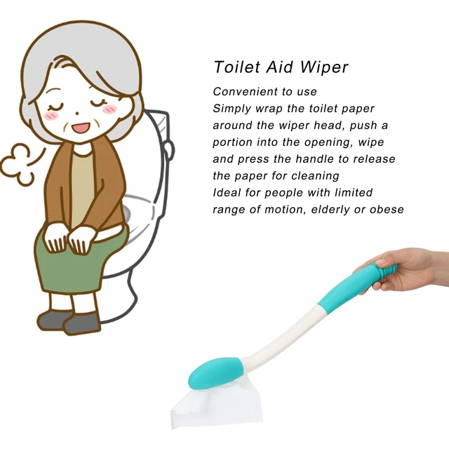 Conveniente limpiador de papel higiénico profesional suave ergonómico limpiador de larga distancia