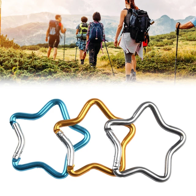 Porte-clés à crochet à ressort polyvalent pour les amateurs de plein air coul
