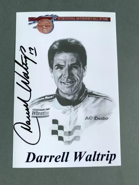 DARRELL WALTRIP HOF Motorsports signed autograph 4x6 Photo