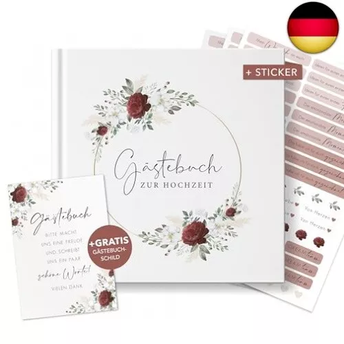 luftundliebe Gästebuch Hochzeit, Hochzeitsbuch, Blanko, Vintage