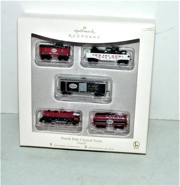 Hallmark Keepsake Miniatures mini North Pole Central Lionel Train 5 Pc. Set NEW Hallmark Keepsake Miniatures mini North Pole Central Lionel Train 5 Pc. Set NEW