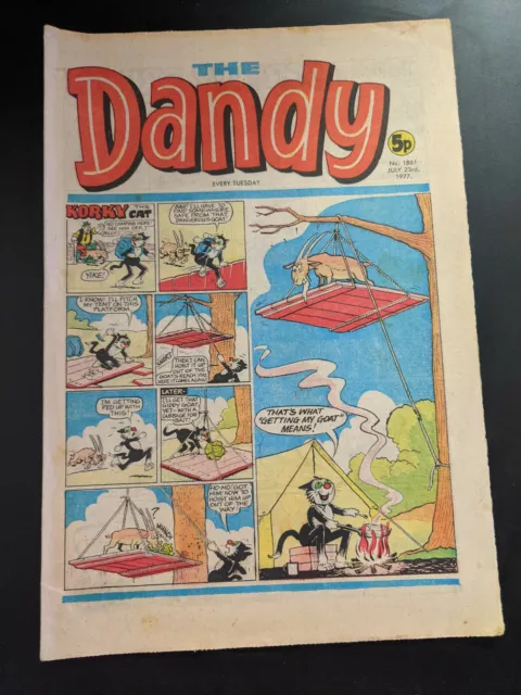 Dandy Comic No 1861 July 23rd 1977, FREE UK POSTAGE