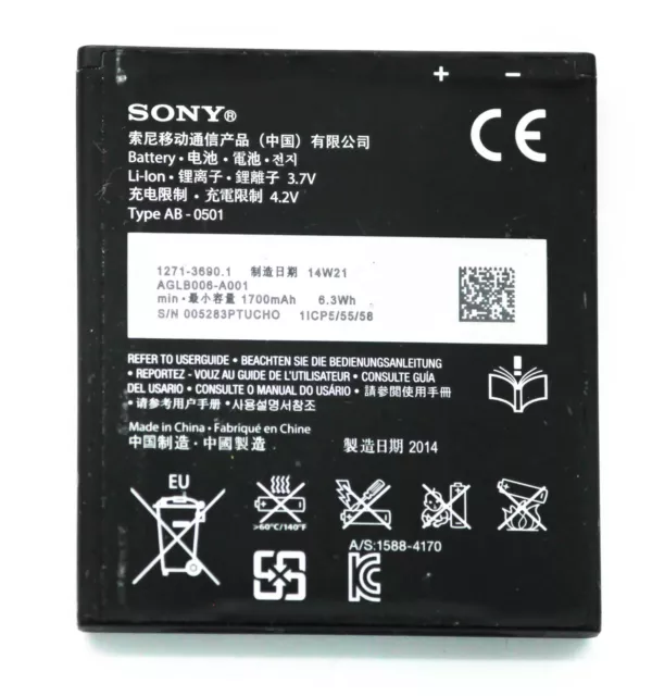 Batería Battery para Sony Xperia BA900 XPERIA J XP M Desmontaje Envio Gratis