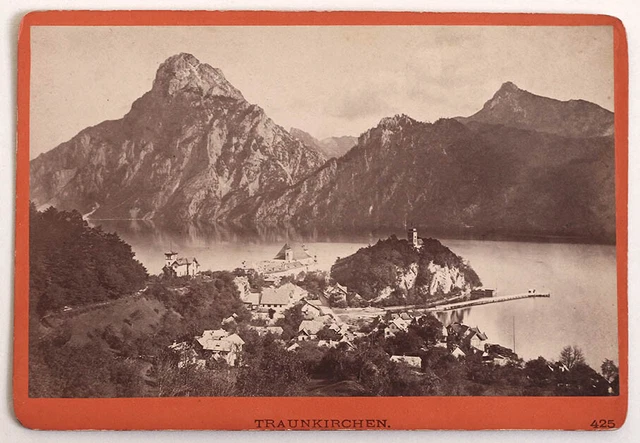 Original 1880er Kab.Karte TRAUNKIRCHEN, von Baldi & Würthle