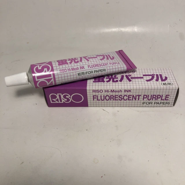 Caja abierta de tinta fluorescente púrpura fluorescente de arroz para papel Japón