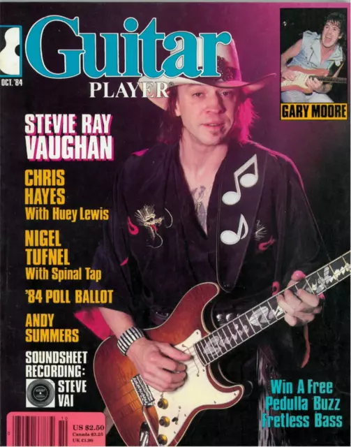 Guitar Player Magazine October 1984 Stevie Ray Vaughan Spinal Tap Andy Summers