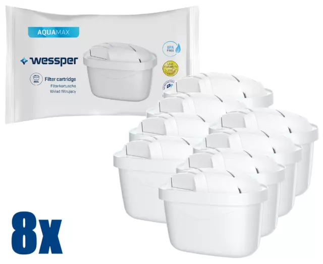 Wessper Cartouches Filtrante Compatible avec Brita Maxtra Jug Marella Elemaris