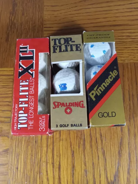 Vintage Lot Of Golf Balls Pinnacle, Spalding