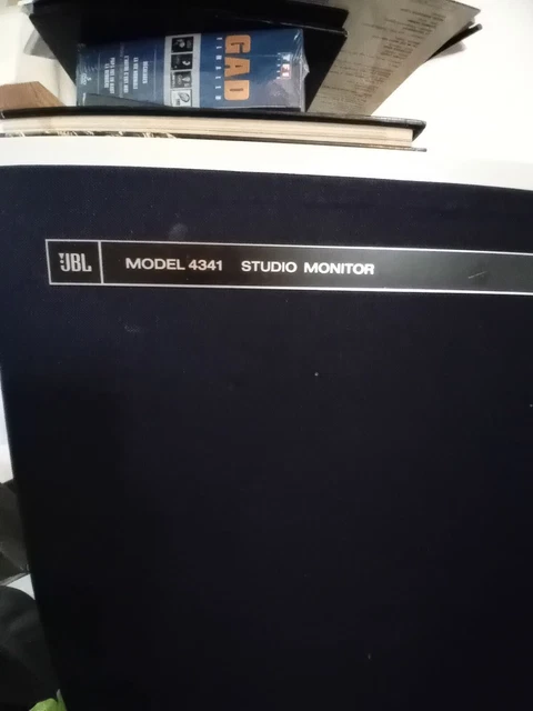 jbl 4350 paire de logo Front panel Labels ( logo 2Pcs ) aluminium vintage