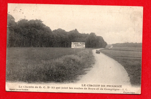 80 Somme   Cpa Roye Compiegne Circuit De Picardie