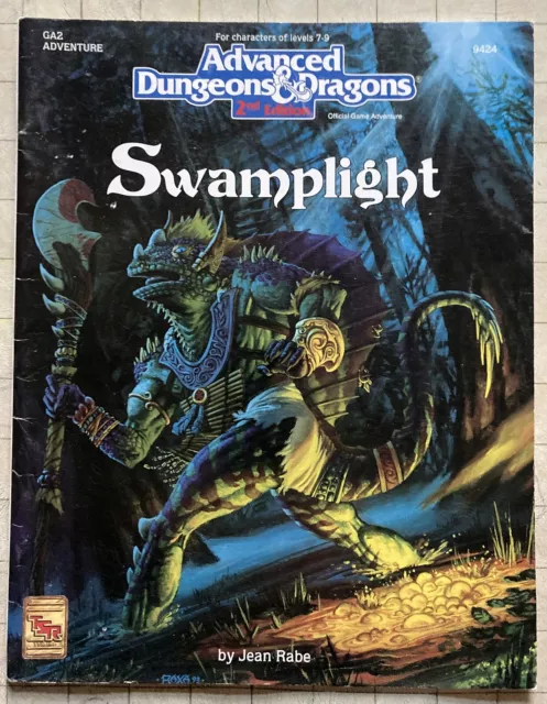 AD&D 2nd Ed. Abenteuer SWAMPLIGHT, Stufe 7-9, Jean Rabe, gebraucht, kein Reprint