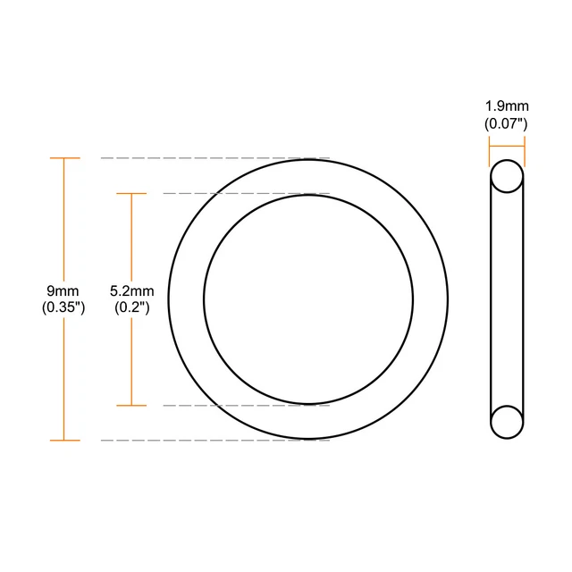 Joint D'huile PU 125x145x16 Mm Vert - Joint Torique Rainuré Pour Automobile