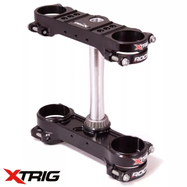 X-Trig Rocs Tech Motocross MX Triple Attache OS 22mm - Ktm SX / Sxf 2023 - Noir