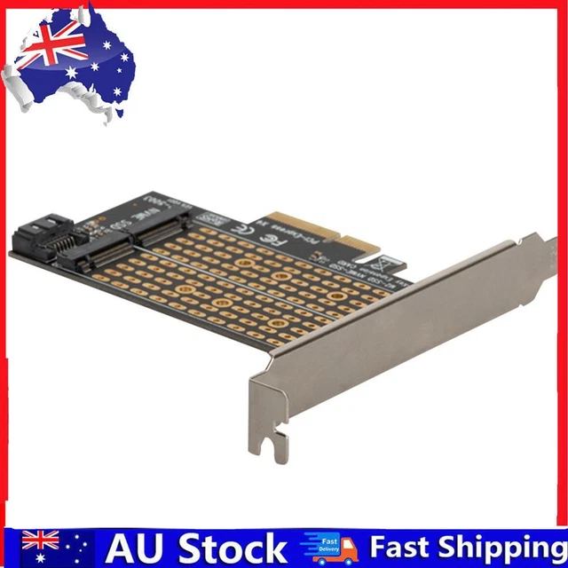 Dual M.2 to PCI-E 3.0 X4 Adapter for PCIe NVMe SATA M2 SSD 2230 2242 2260 2280