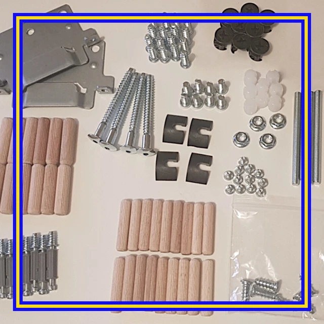 P IKEA HEMNES Standard Double Bed Complete Set of Parts/ Pack/ Kit