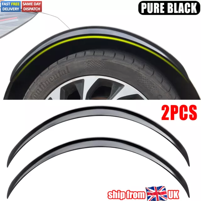 2pcs 29" Universal Car Fender Wheel Arches Flares Guard Extension Wide Protector