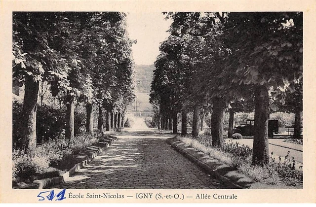 91 - IGNY - SAN48002 - Ecole Saint St Nicolas - Allée Centrale