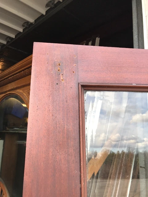 Cm 65 Antique Beveled Glass Full View Entrance Door Drip Edge 35.75 X 83.5 10