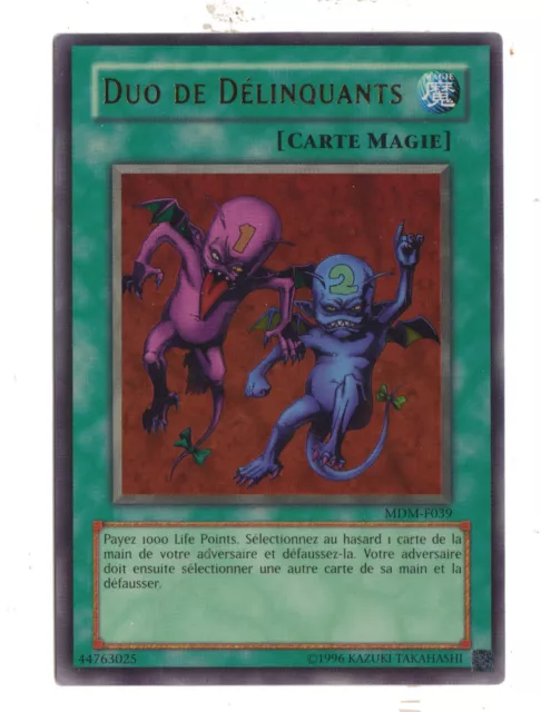 Carte Yu-Gi-Oh! - Duo De Délinquants - MDM-F039 - © 1996
