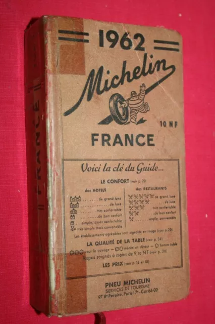 Guide Michelin Rouge 1962