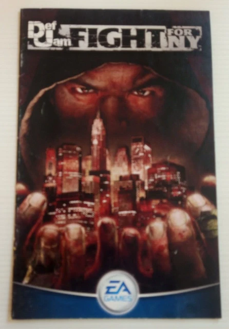 Def Jam Fight for NY PS2 Manual ONLY Instructions Booklet UK/EU VAT INC UK PAL