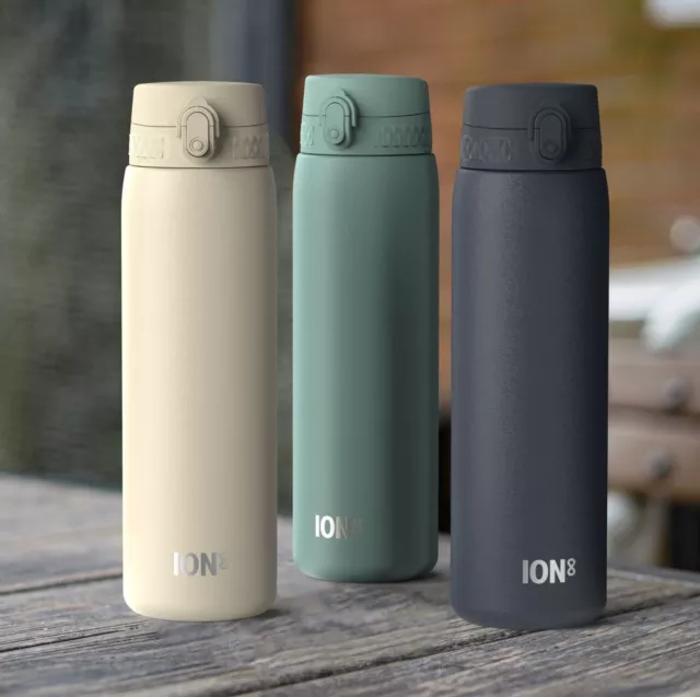 Ion8 Leak Proof 1 litre Thermal Steel Water Bottle, Vacuum Insulated, Lockable