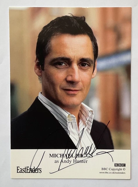 MICHAEL HIGGS Genuine Handsigned Eastenders Castcard 6 x 4