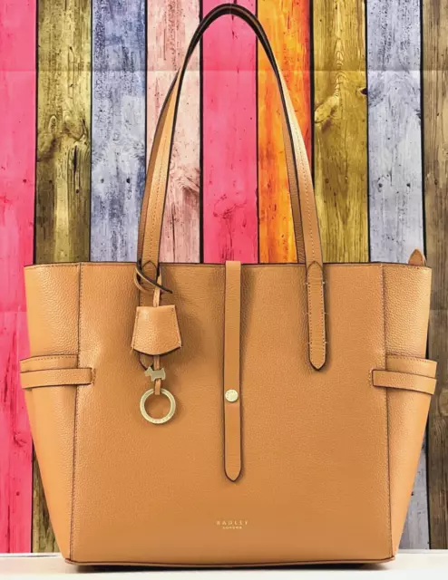 Radley Abingdon Road große Schultertasche oder Arbeitstasche dunkles Butterleder gebraucht