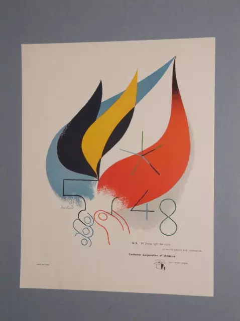1946 Container Corporation Of America Ad The 48 States By Paul Rand 1946 Container Corporation Of America Ad The 48 States By Paul Rand