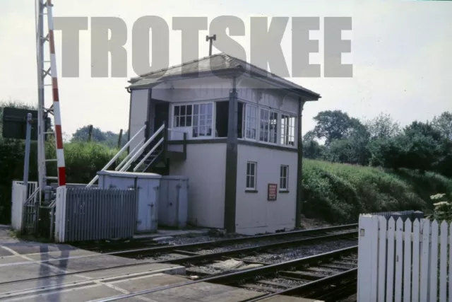 35mm Slide BR British Railways Scene View Mobberley Signal Box 1985 Original